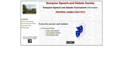 Desktop Screenshot of kempnerspeech.com